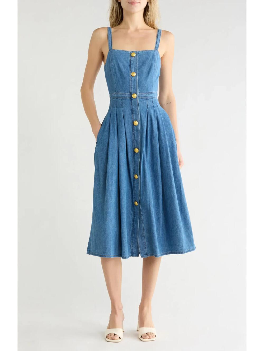 NEW, L' Agence Esmeralda Pinafore Dress in Stokes Sz 8 #MD2483